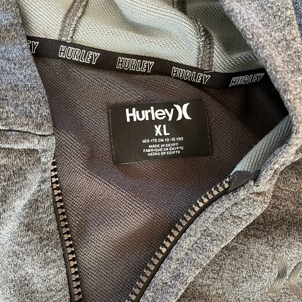 Boys Long Sleeve Zip Up Sweatshirt Lot Of 3 Hurley/Adidas Track Jacket Boys XL/L - Picture 4 of 10